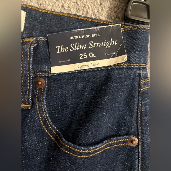Abercrombie & Fitch Dark Blue Denim Jeans Size 25 NWT - Picture 5 of 7